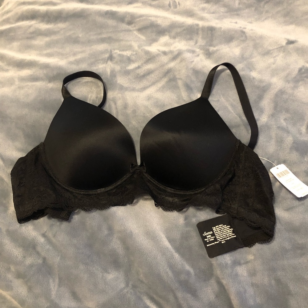 NWT SOMA ENHANCING SHAPE LACE LONGLINE PLUNGE BRA